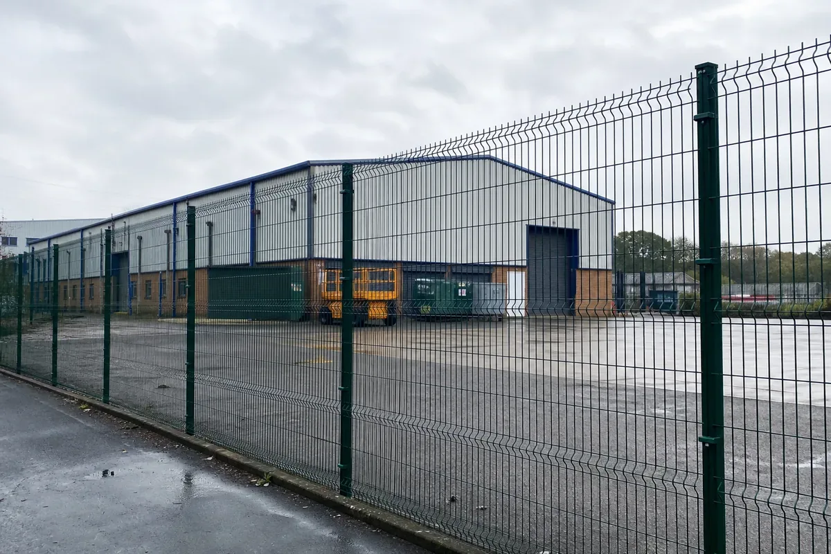 Commercial fencing installed at a Dudley business premises